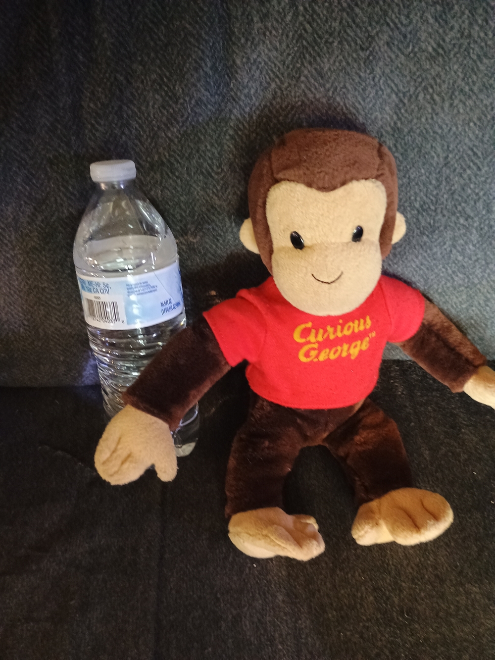 Plush Curious George - Brown with Red Shirt